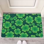 Four-Leaf Clover St. Patrick's Day Print Rubber Doormat