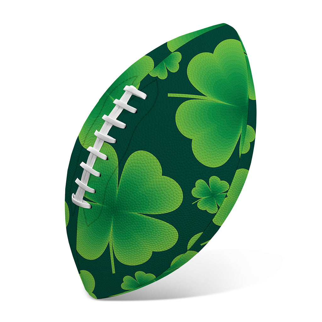 Four-Leaf Clover St. Patrick's Day Print Rugby Ball