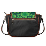 Four-Leaf Clover St. Patrick's Day Print Saddle Bag