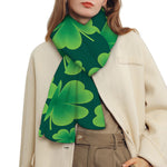 Four-Leaf Clover St. Patrick's Day Print Scarf