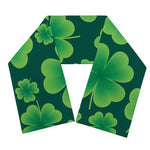 Four-Leaf Clover St. Patrick's Day Print Scarf