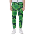 Four-Leaf Clover St. Patrick's Day Print Joggers