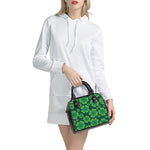Four-Leaf Clover St. Patrick's Day Print Shoulder Handbag