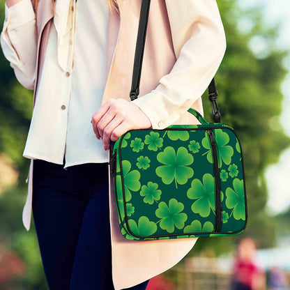 Four-Leaf Clover St. Patrick's Day Print Shoulder Strap Bible Bag
