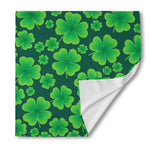 Four-Leaf Clover St. Patrick's Day Print Silk Bandana