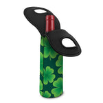 Four-Leaf Clover St. Patrick's Day Print Single Neoprene Wine Tote