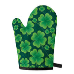 Four-Leaf Clover St. Patrick's Day Print Single Oven Mitt