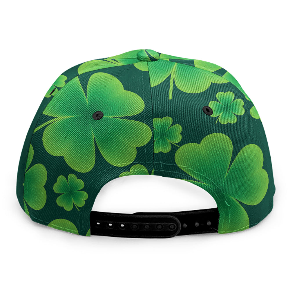 Four-Leaf Clover St. Patrick's Day Print Snapback Cap