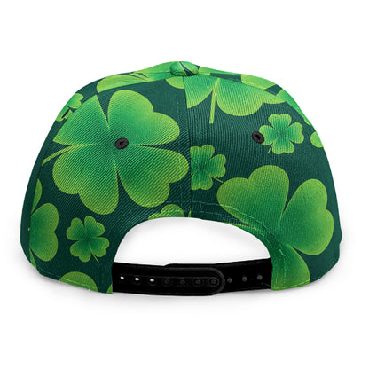 Four-Leaf Clover St. Patrick's Day Print Snapback Cap