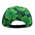 Four-Leaf Clover St. Patrick's Day Print Snapback Cap