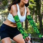 Four-Leaf Clover St. Patrick's Day Print Sun Protection Arm Sleeves