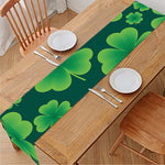 Four-Leaf Clover St. Patrick's Day Print Table Runner