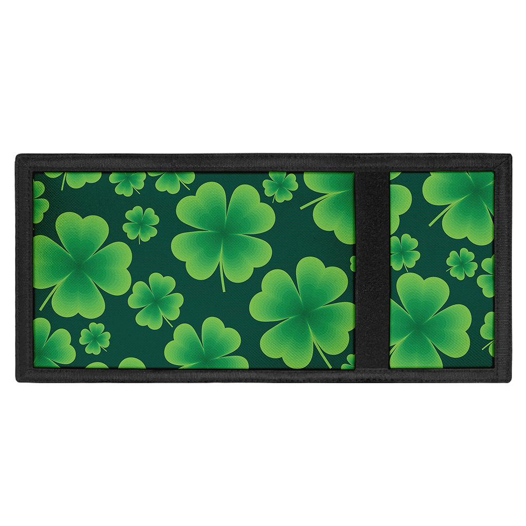 Four-Leaf Clover St. Patrick's Day Print Trifold Wallet