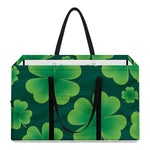 Four-Leaf Clover St. Patrick's Day Print Utility Tote Bag
