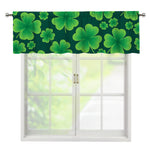 Four-Leaf Clover St. Patrick's Day Print Window Valance