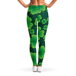Four-Leaf Clover St. Patrick's Day Print Women's Leggings
