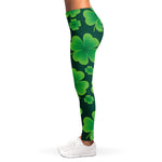 Four-Leaf Clover St. Patrick's Day Print Women's Leggings
