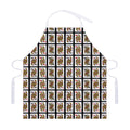 Four Queens Playing Cards Pattern Print Adjustable Apron