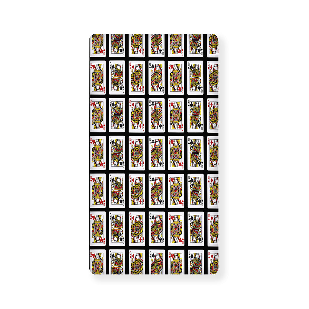 Four Queens Playing Cards Pattern Print Baby Crib Sheet