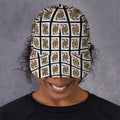 Four Queens Playing Cards Pattern Print Baseball Cap
