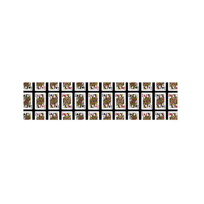 Four Queens Playing Cards Pattern Print Bed Runner