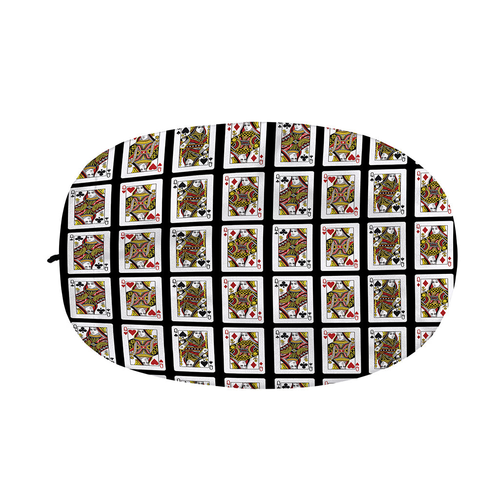 Four Queens Playing Cards Pattern Print Car Side Mirror Covers