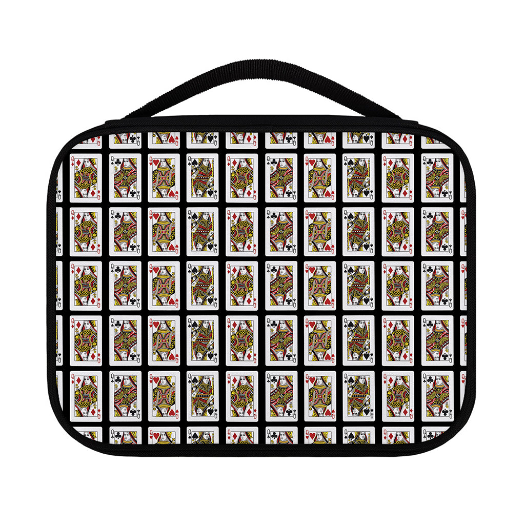 Four Queens Playing Cards Pattern Print Classic Bible Case