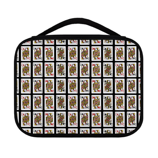 Four Queens Playing Cards Pattern Print Classic Bible Case
