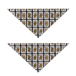 Four Queens Playing Cards Pattern Print Dog Bandana