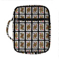 Four Queens Playing Cards Pattern Print Front Pocket Bible Bag