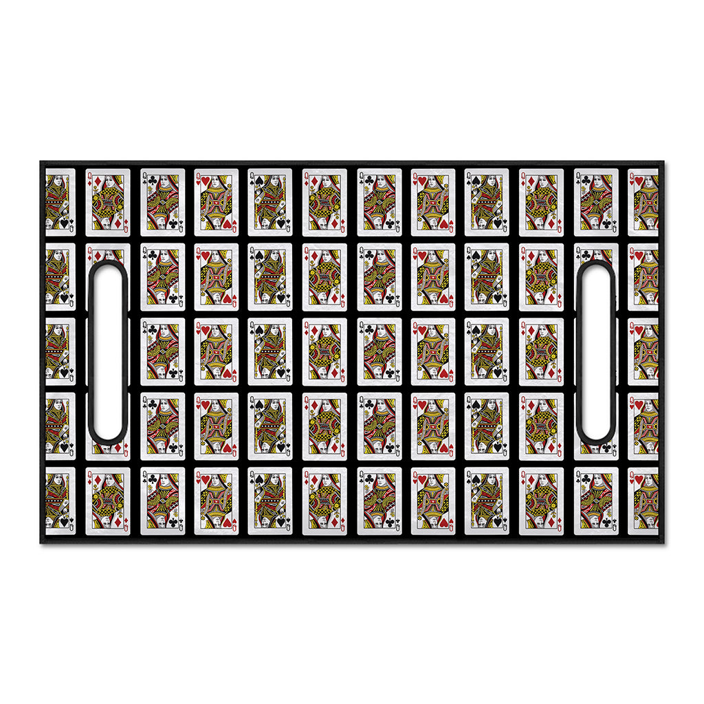 Four Queens Playing Cards Pattern Print Golf Cart Seat Cover