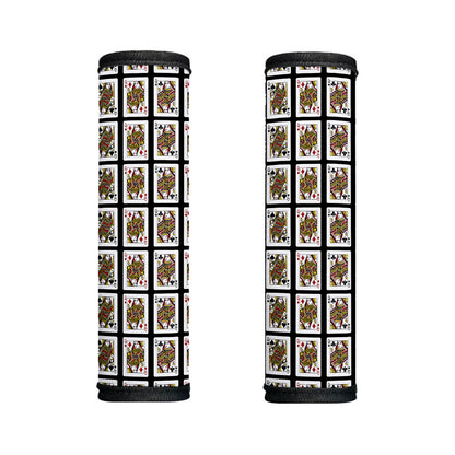 Four Queens Playing Cards Pattern Print Handle Covers