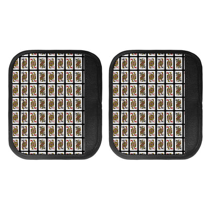 Four Queens Playing Cards Pattern Print Handle Covers