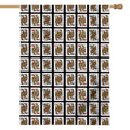 Four Queens Playing Cards Pattern Print House Flag