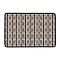 Four Queens Playing Cards Pattern Print Kitchen Mat