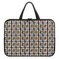 Four Queens Playing Cards Pattern Print Laptop Sleeve With Handle