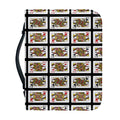 Four Queens Playing Cards Pattern Print Leather Bible Cover