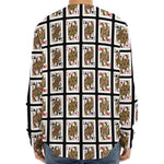 Four Queens Playing Cards Pattern Print Long Sleeve Baseball Jersey