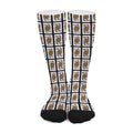Four Queens Playing Cards Pattern Print Long Socks