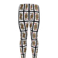 Four Queens Playing Cards Pattern Print Men's Leggings