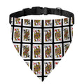 Four Queens Playing Cards Pattern Print Over The Collar Dog Bandana
