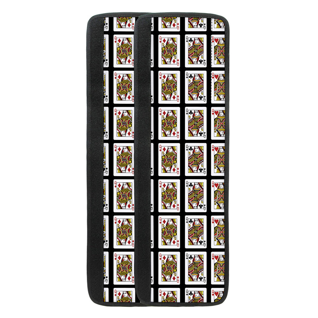 Four Queens Playing Cards Pattern Print Refrigerator Handle Covers
