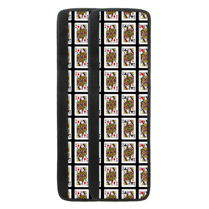Four Queens Playing Cards Pattern Print Refrigerator Handle Covers