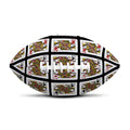 Four Queens Playing Cards Pattern Print Rugby Ball