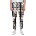 Four Queens Playing Cards Pattern Print Joggers