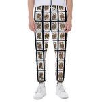 Four Queens Playing Cards Pattern Print Scuba Joggers
