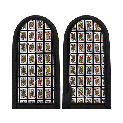 Four Queens Playing Cards Pattern Print Skillet Handle Cover