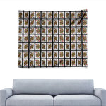 Four Queens Playing Cards Pattern Print Tapestry
