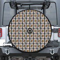 Four Queens Playing Cards Pattern Print Tire Cover With Camera Hole