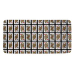 Four Queens Playing Cards Pattern Print Towel